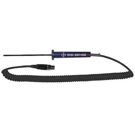 Digi-Sense PFA-Ins RTD Probe, 100 Ohm, 3-P" Connect 93821-06